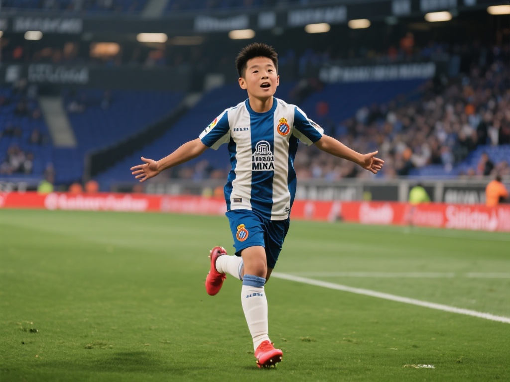 想象一下，一个足球少年怀着在国际赛场闪耀